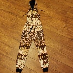 bebe jumpsuit with hood